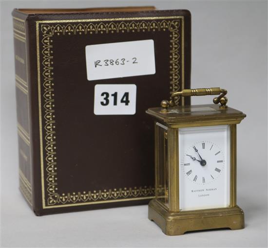 Matthew Norman miniature carriage clock